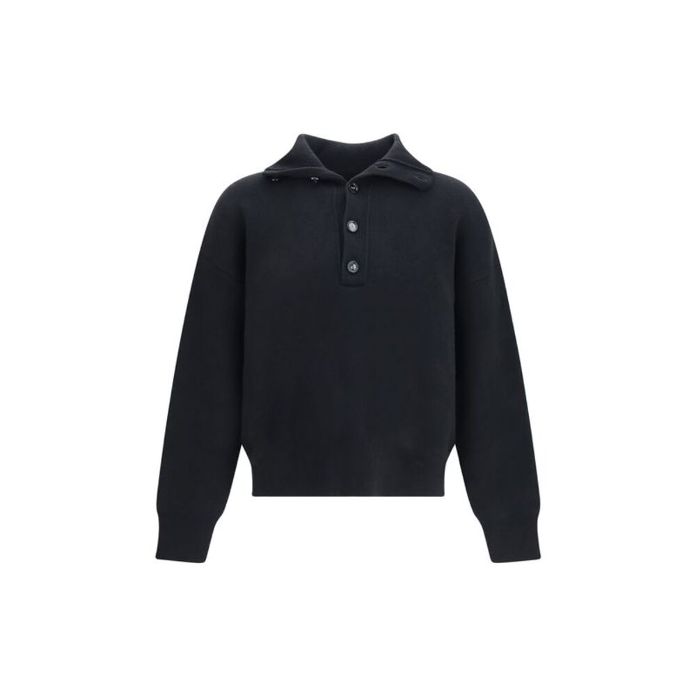 Ami Paris Men High-Neck Buttoned Sweater